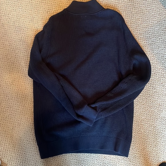 Mens Large Gap Quarter-Zip Navy - Picture 5 of 5
